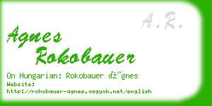 agnes rokobauer business card